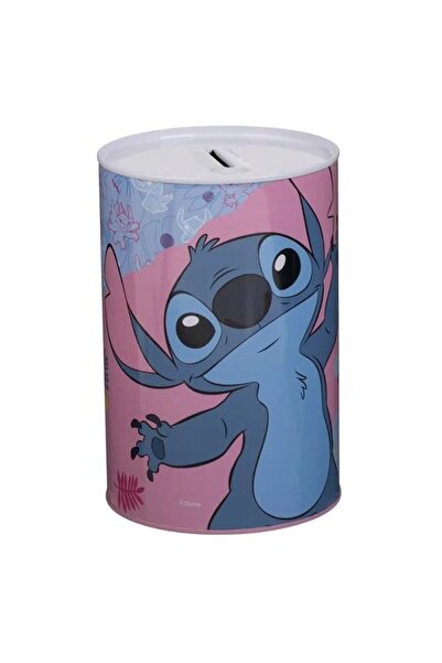 OEM Pușculiță metalică pentru copii, Stitch, roz-albastru