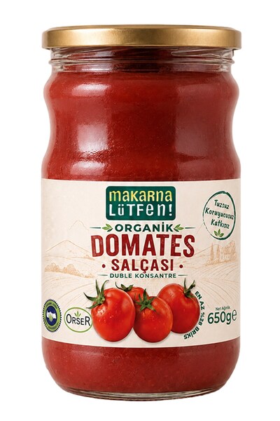 Makarna Lütfen Organik Domates Salçası (650 g)