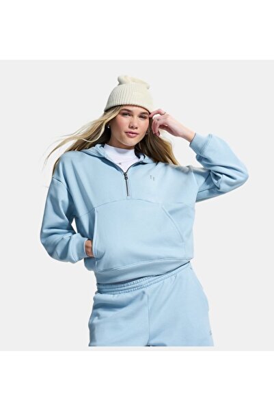 Under Armour Kadın UA Icon Fleece Yarım Fermuarlı Kapüşonlu Sweatshirt