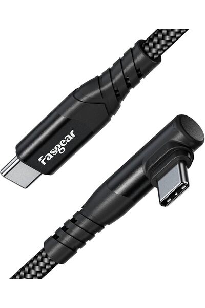 Fasgear كابل USB C إلى USB C، 60 واط، من النوع C إلى النوع C (6 أقدام/1.83 مت...