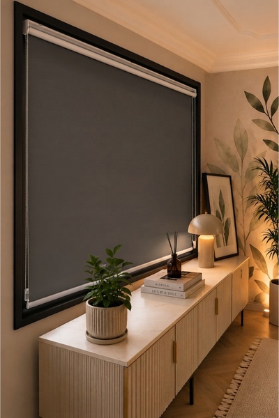 PERDEMANİA Blackout Stor Perde | Karartma Perde – Tam Işık Geçirmez, Özel Ölçü