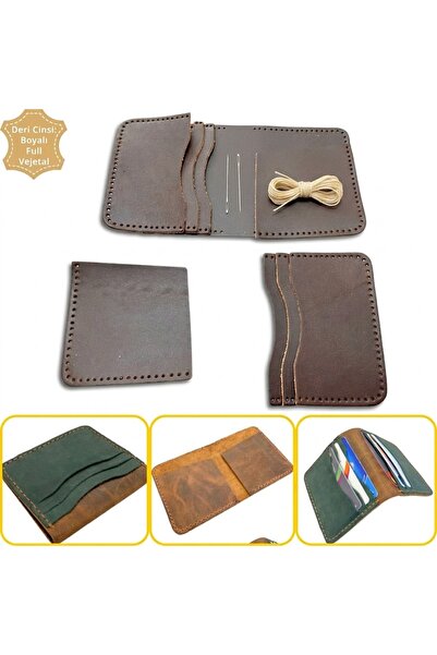 ipekbazaar مجموعة صنع المحفظة الجلدية من Diy Koza، مجموعة صنع المحفظة الرجالي...