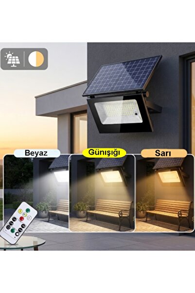 gaman 60 Watt Solar Led Projektör - Güneş Enerjili Solar Bahçe Lambası ip67