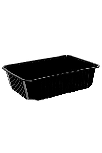 Misavan Cutii meniu Eurobox, PP, negru, 750ml, 50 buc/set