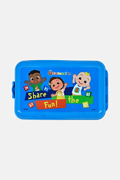 Cocomelon Kids Boy Graphic Print Snack Lunch Box, Blue