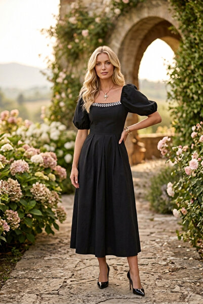 Elif Baysal Boutique Siyah Elbise