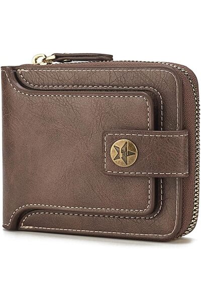 KASTWAVE Mens Wallets, PU Leather Wallet with Coin Purse, Mini Bifold Wallet ...