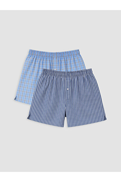 LC Waikiki Peak New Season Navy Blue Cotton Men's Boxer 2-Pack