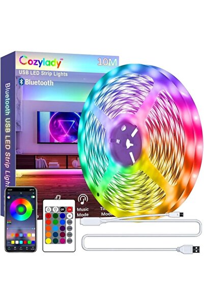 Cozylady 10M USB Led Light,Smart Bluetooth RGB Light with APP Control, Timer ...