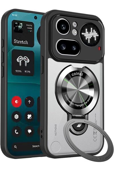 GENERAL Case for Nothing Phone 4a Pro 5G (6.83"), Hybrid Clear/Smoke Black Ma...