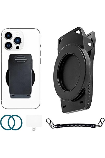 TERRIFI Magnetic Belt Clip Phone Holder with Anti Theft Chain, Retractable Co...