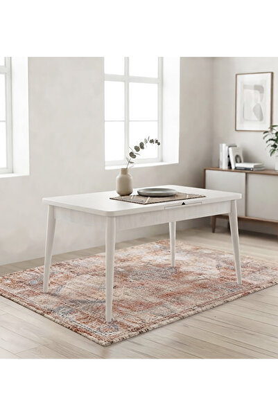 Uvi Collection VİNA DİKDÖRTGEN AÇILIR MASA, BEYAZ