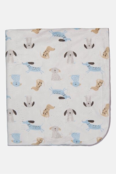 Baby Essentials Toddler Baby Graphic Print Blanket, White