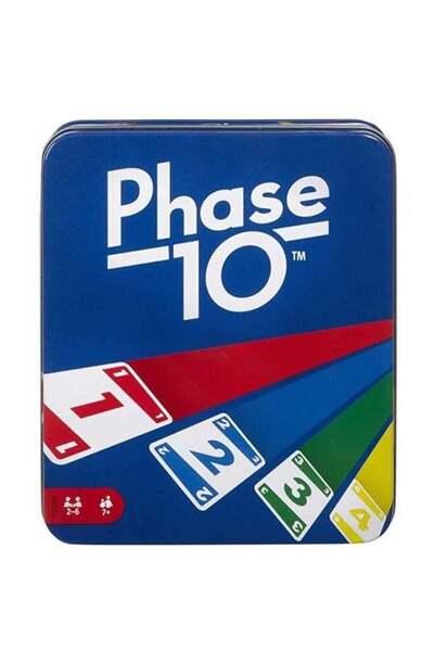 Qadro DOS Phase 10 Family Card Game With 108 Cards In A Sturdy Storage Tin