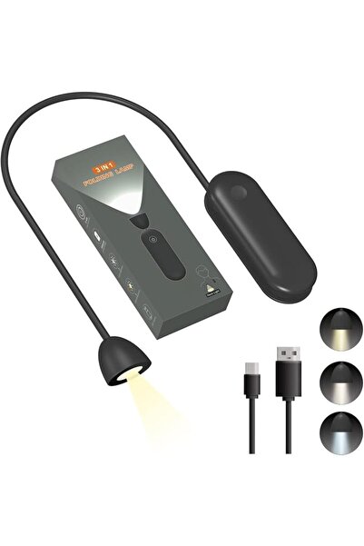 KASTWAVE مصباح كتاب LED، مصباح قراءة قابل للطي يُعلق حول الرقبة، مصباح قراءة ...