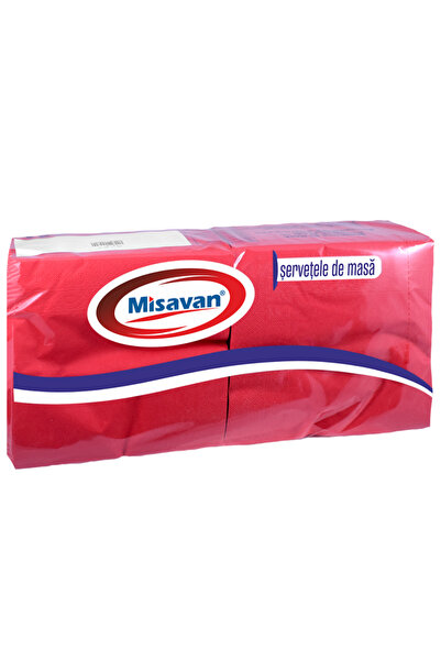 Misavan Servetele masa 33*33cm, 2 straturi, 250 buc/ set, RED