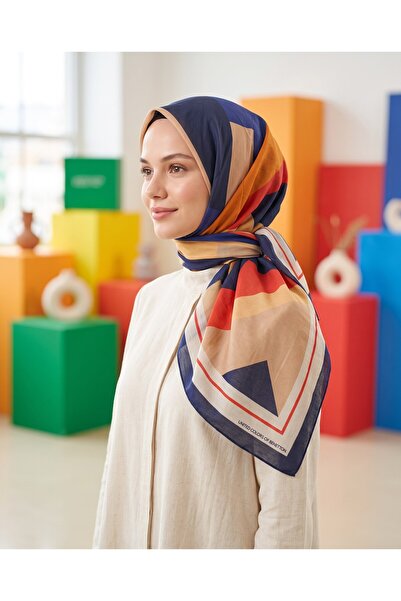 United Colors of Benetton Benetton Viskon Eşarp - Siena - 1005-003 - Lacivert
