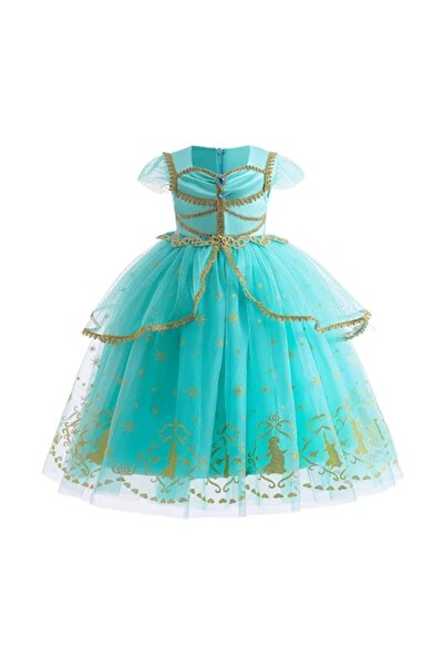 OEM Rochie Prințesa Jasmine Aladdin, 3-4 ani, albastru