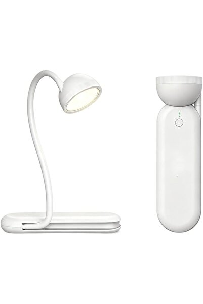 KASTWAVE مصباح مكتب LED، مصباح مكتب متعدد الوظائف قابل لإعادة الشحن مع ذراع م...