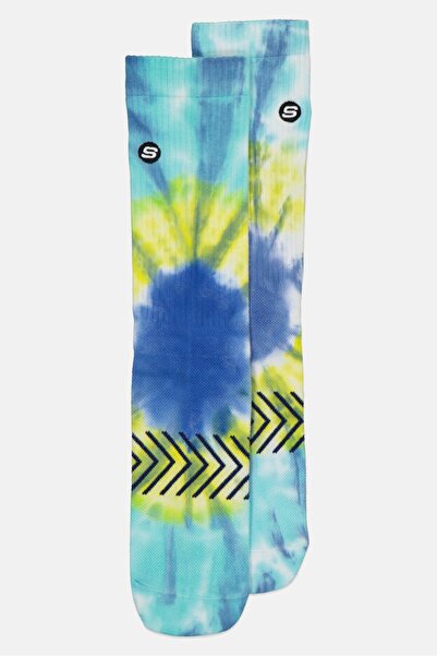 SKECHERS Women Tie Dye Crew Socks, Multicolor