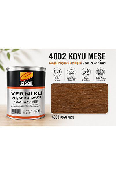 Ersan Vernikli Ahşap Koruyucu 0,70 Lt (1 Kg) – Ahşap Verniği