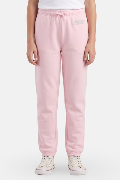 Levi's Kids Girl Relaxed Fit Brand Logo Jogger Pants, Pink