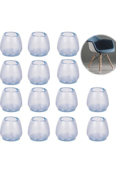 SYOSI Chair Leg Cap, Chair Leg Caps Silicone Floor Protector Round Furniture ...