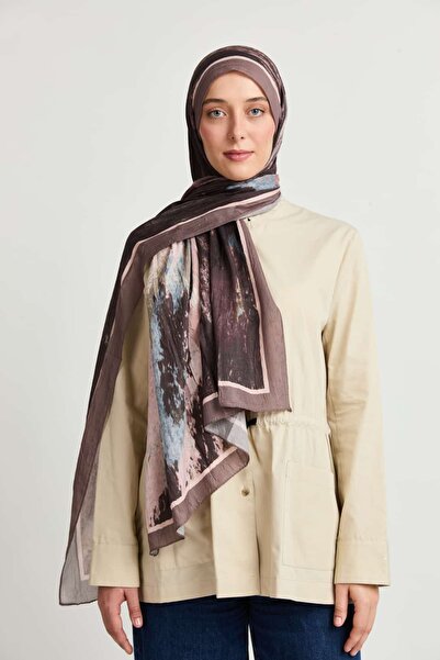 Modakaşmir Delta Pattern Liva Modal Shawl