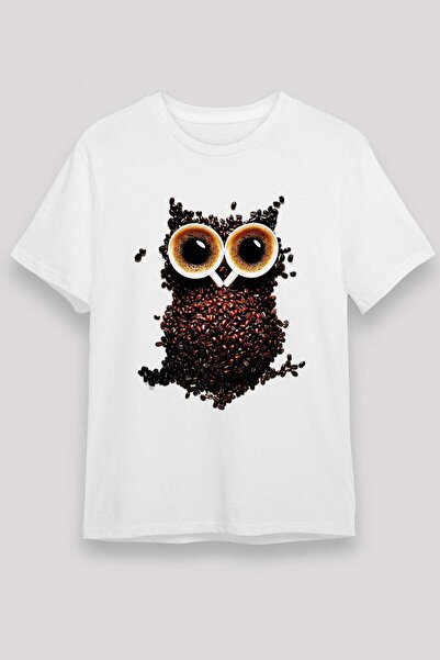 Darkhane Owl White Unisex T-Shirt T-Shirt