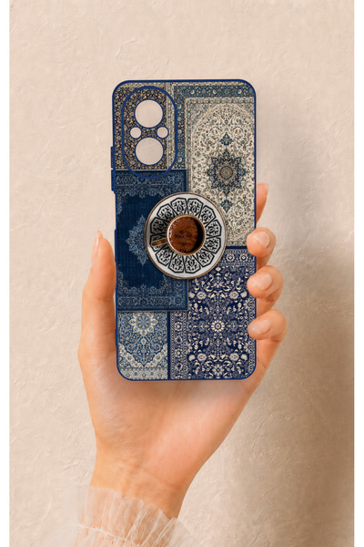 Vip Case Realme 12 Lite Uyumlu Türk Kahvesi ve Kilim Desenli Silikon Kılıf