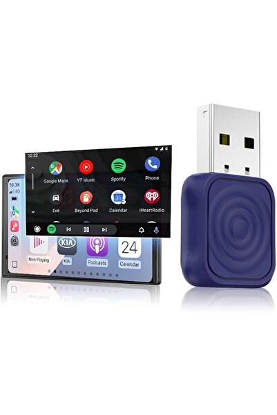 carlinkit Mini Ultra Wireless CarPlay Android Auto Adapter, USB-A/C