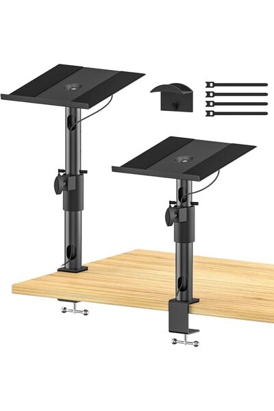 EXCEFORE Desk Speaker Stand, Suitable for a variety of More Bookshelf Speaker...