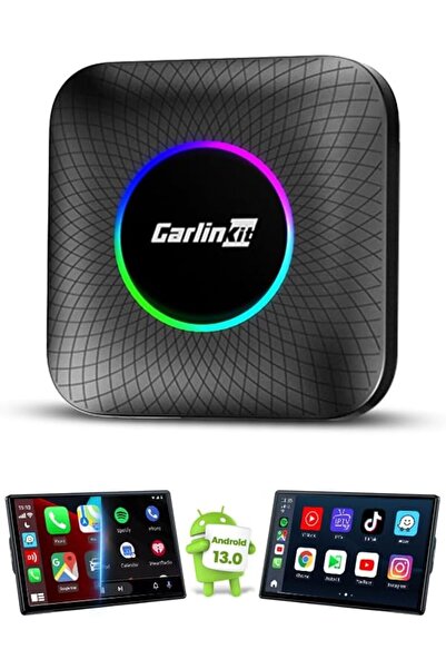 carlinkit جهاز كاربلاي لاسلكي أندرويد AIBOX LED مع نظام أندرويد 13 وذاكرة 128...
