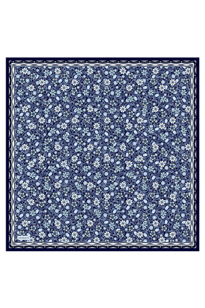 Cacharel Lacivert 90X90 İpek Twill Eşarp