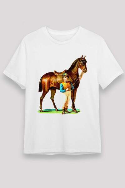 Darkhane Horse White Unisex T-Shirt T-Shirt