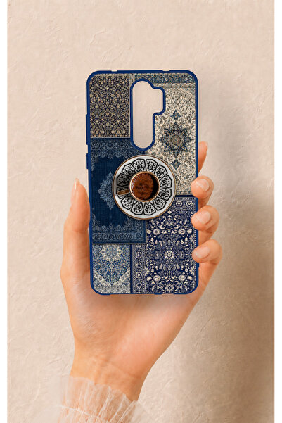 Vip Case Redmi Note 8 Pro Uyumlu Türk Kahvesi ve Kilim Desenli Silikon Kılıf