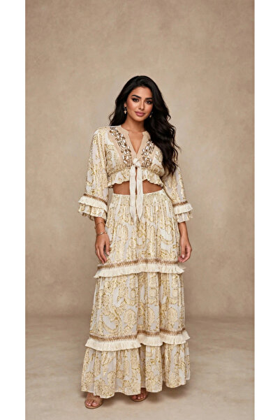 IKKXA Golden Harmony Co-ord Set