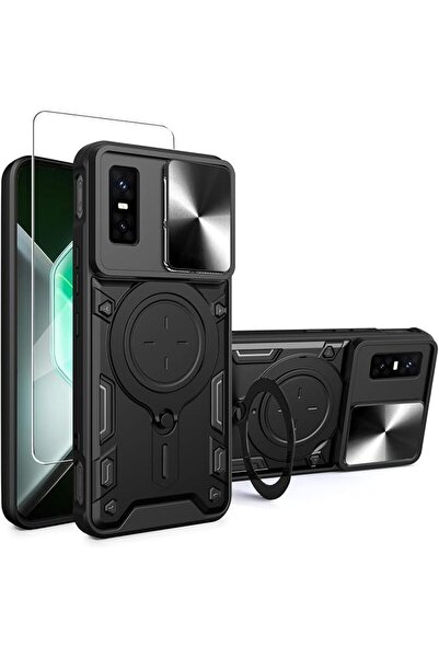 GENERAL for Infinix GT 30 Pro 5G Case Cover with Screen Protector, Built Slid...