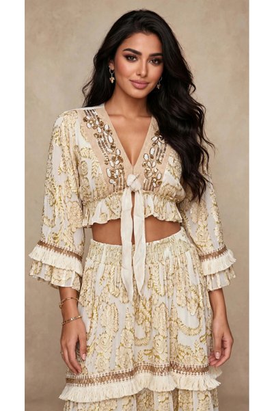 IKKXA Golden Harmony Co-ord Set