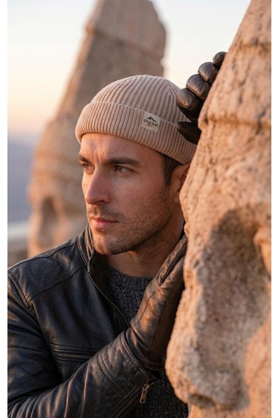 LAGRANZE Wool Folded Short Beret Fisherman Style Men's Beret