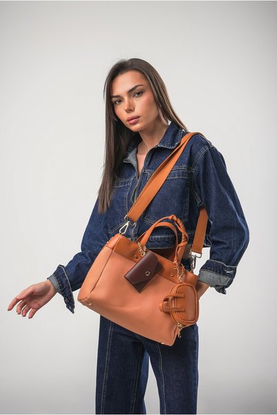 ÇÇS 18505 Kadın Çapraz Askılı El Çantası
