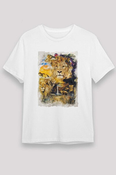 Darkhane Lion White Unisex T-Shirt T-Shirt
