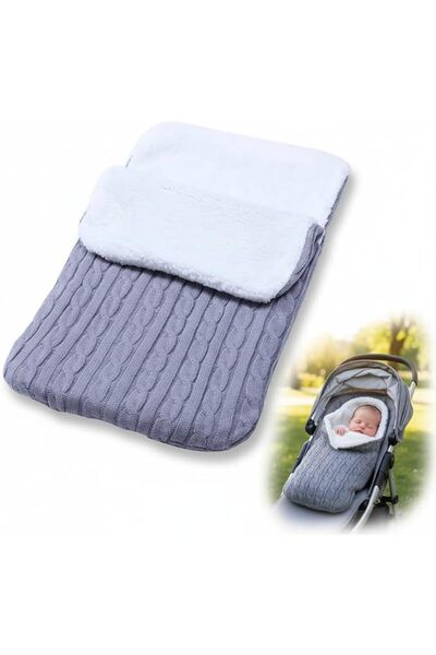 KASTWAVE Newborn Swaddle Blanket-Wrapped, Baby Plus Velvet Sleeping Bag, Thic...