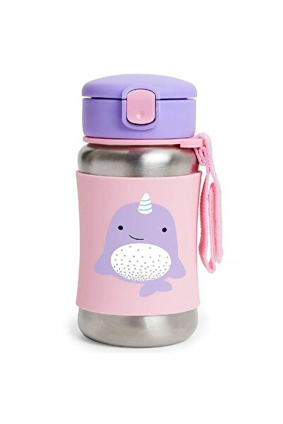 Skip Hop Zoo Pipetli Paslanmaz Çelik Suluk 350 Ml Narwhal
