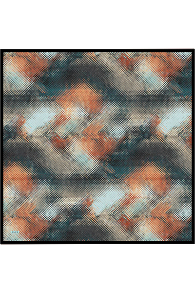 Aker Orange 90X90 Silk Twill Scarf