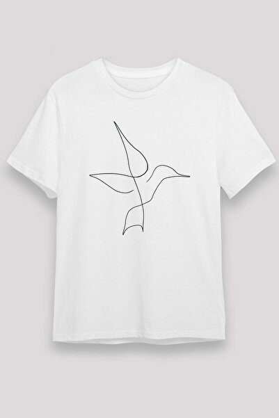Darkhane Bird White Unisex T-Shirt T-Shirt