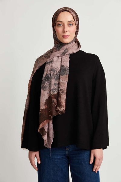 Modakaşmir Brush Pattern Aya Kraş Shawl
