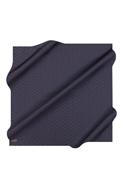 Aker Blue 90X90 Silk Twill Scarf