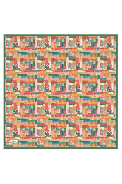 Cacharel Yeşil 90X90 İpek Twill Eşarp