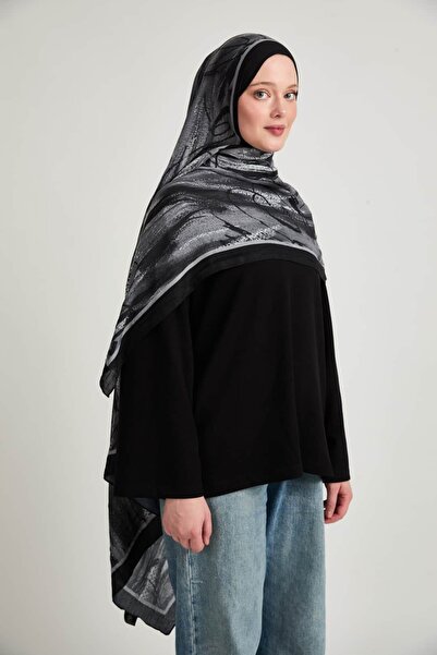 Modakaşmir Canvas Pattern Liva Modal Shawl